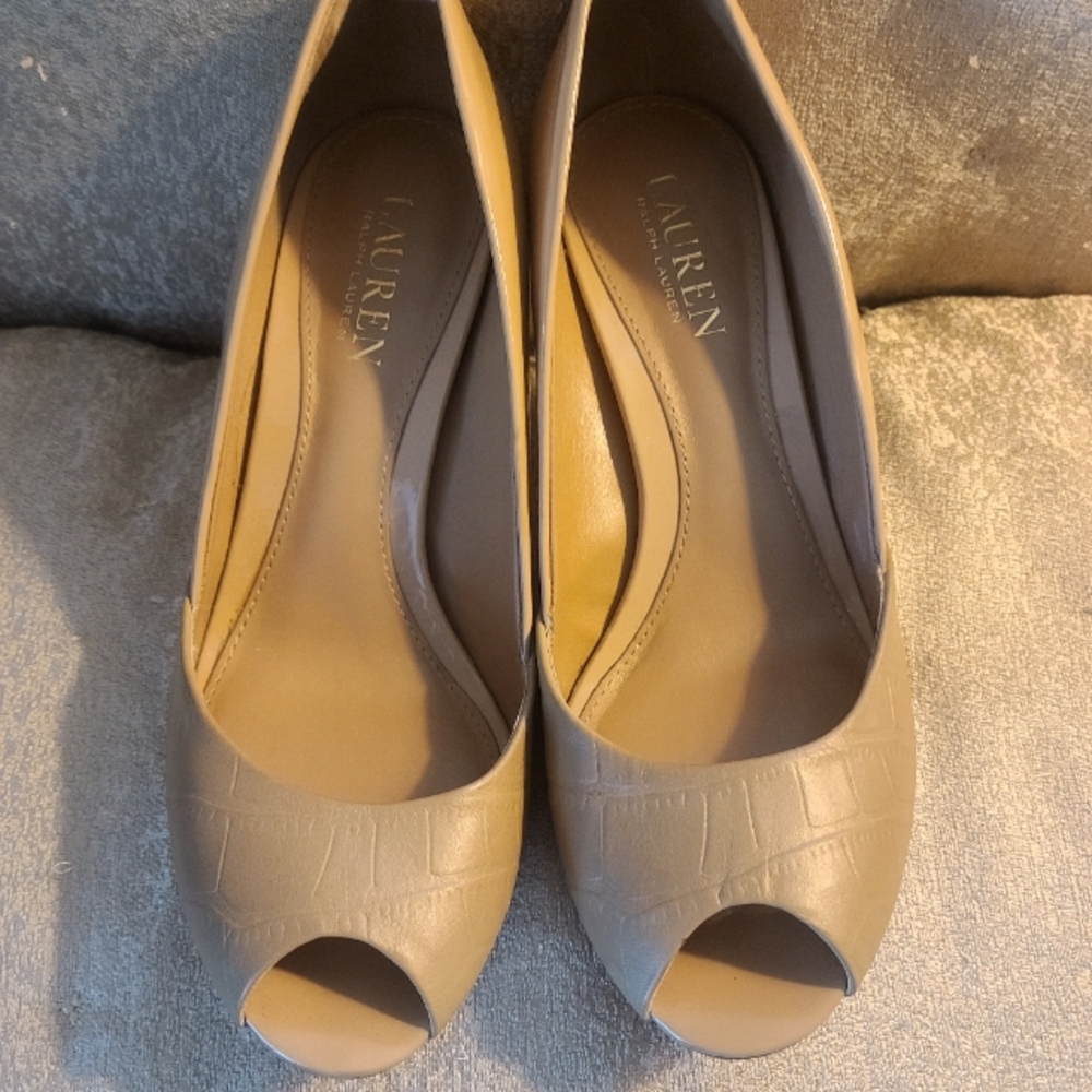 COPY - Ralph Lauren Peep Toe Heels 7.5